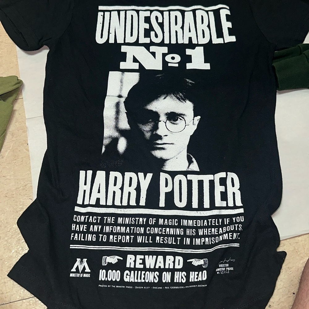Harry Potter Babydoll Shirt NWT